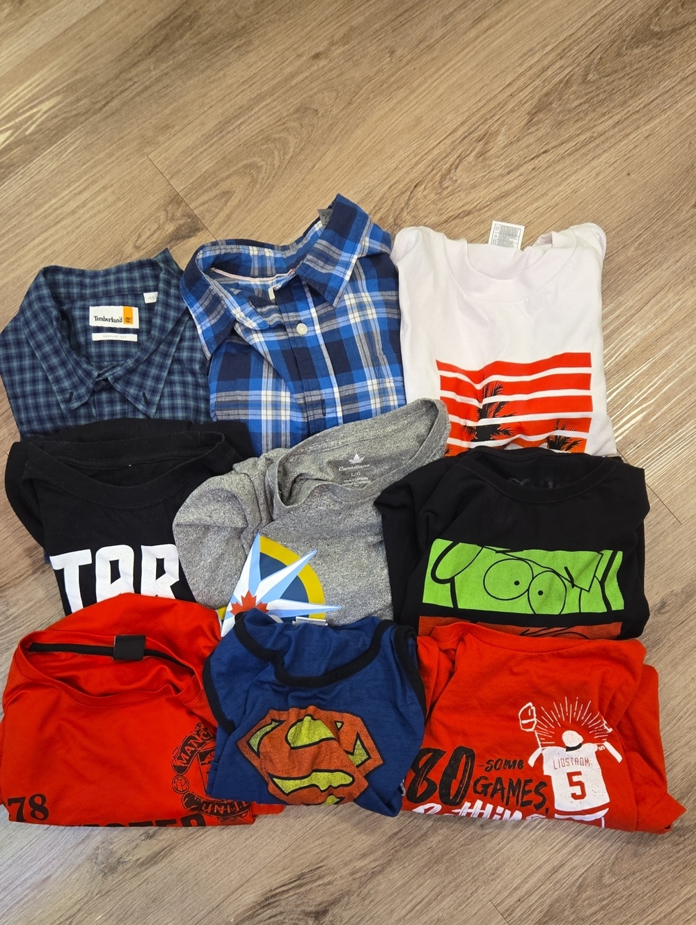Men's Size Large T-Shirt Bundle of 9